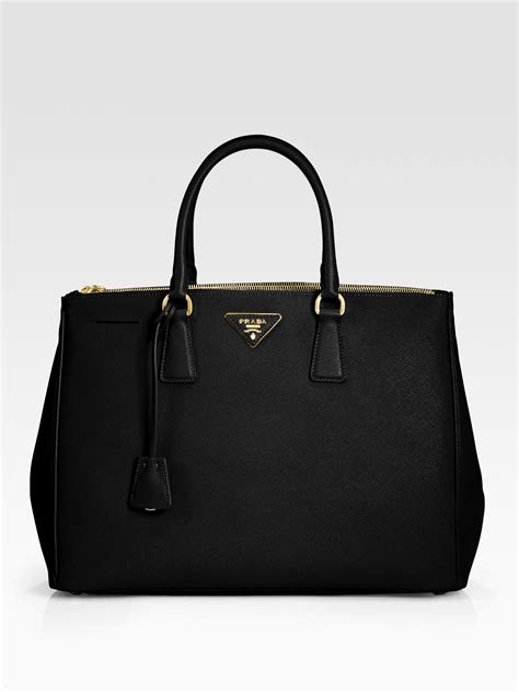 prada single zip tote|large Prada double tote.